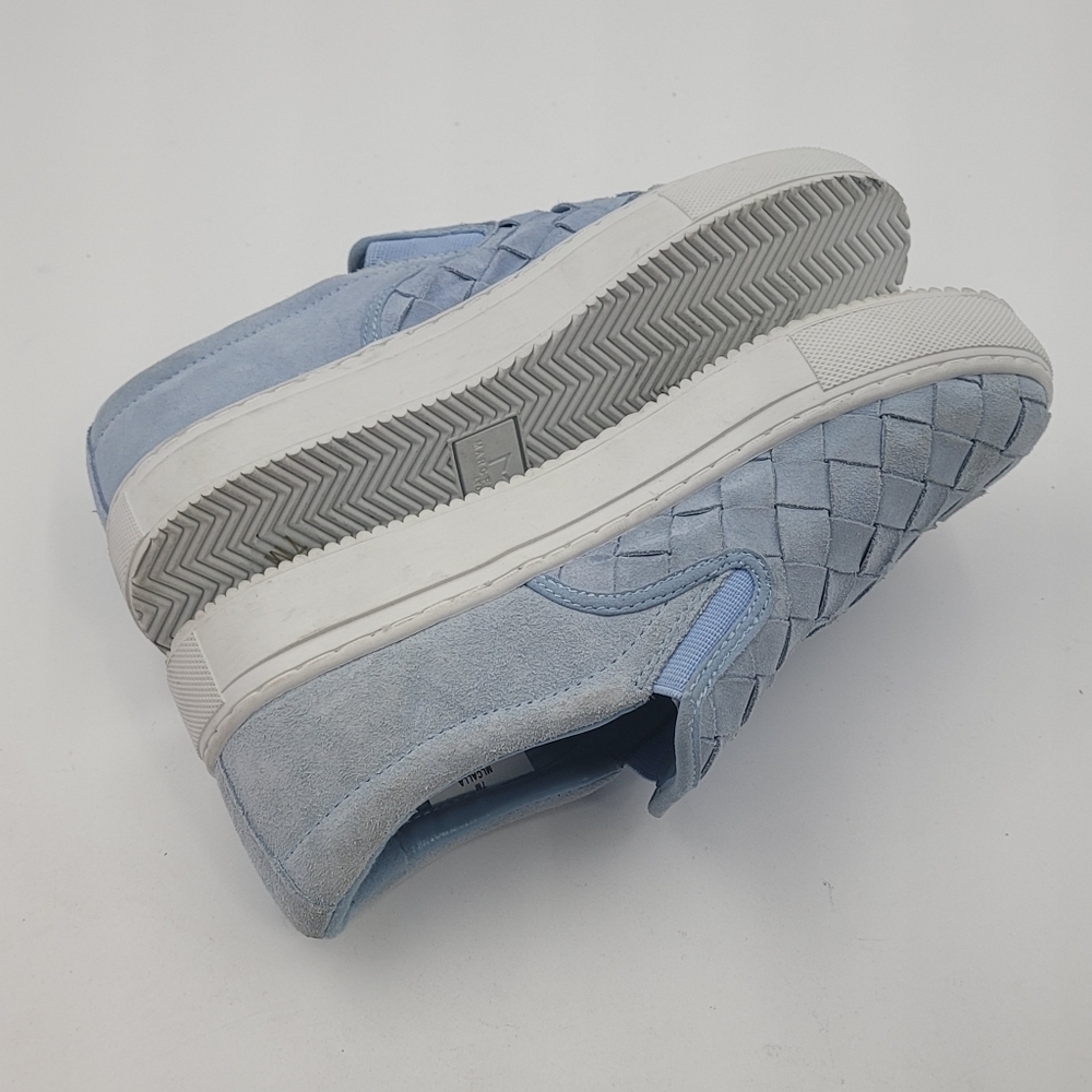 Marc Fisher Calia Light Blue Woven Leather Slip On Sneakers Size 7 - Picture 13 of 14